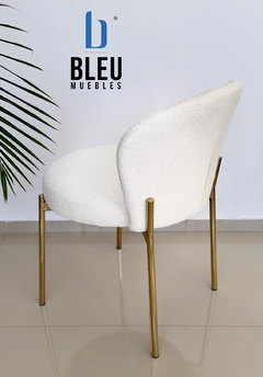 Silla Cherry - Dorado/Blanco - comprar en línea