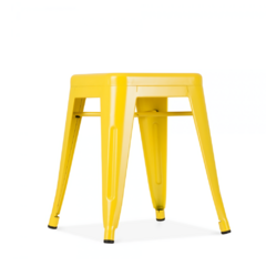 Banco tipo Tolix 45cm – Amarillo - comprar en línea