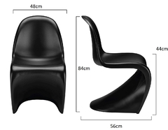 Imagen de Silla Tipo Panton – Negro