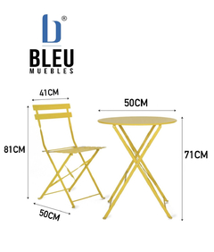 Set plegable – Azul - Bleu Muebles