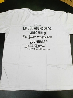 Camiseta feminina Ho'oponopono Mágico branca - Vida me Surpreenda