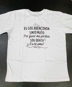 Camiseta feminina Ho'oponopono Mágico branca na internet