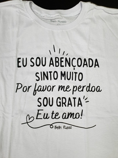 Camiseta feminina Ho'oponopono Mágico branca - loja online