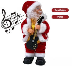 Papai Noel Musical Guitarra Preta na internet