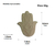 Molde de Silicone Mão de Fátima mod03 - ib-012 - comprar online