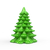 Molde de Silicone Árvore de Natal Pinheiro Folhas - Pequena - loja online