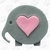 Molde de Silicone Elefante Com Coração Lembrancinha Ib-285