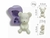 Molde de Silicone Urso Fofinho Ib-1555 / S-1228