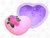 Molde de Silicone Coração Com Flor Ib-443 / S-148 na internet