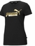 Camiseta Puma Metallic Logo Dourada