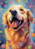 Golden Retriever com Flores - comprar online