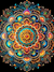 Mandala Colorida 3D - comprar online