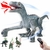 Velociraptor Azul de Control Remoto: Juguete Robot con Luces y Sonidos Realistas para Niños y Niñas de 3 a 8 Años
