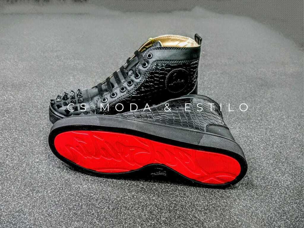 Tenis de suela roja shop