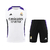 Conjunto de Treino Real Madrid Adidas Masculino - Branco com detalhes em roxo e preto