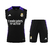 Conjunto de Treino Real Madrid Adidas Masculino - Preto com detalhes em branco e roxo