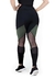 Calça Legging Cintura Alta Assimétrica e Tela Preto com Verde Militar com Detalhe em Tulê | REF: LX122 - comprar online