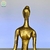 Estátua Yoga - Pequena Dourada na internet
