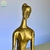 Estátua Yoga - Pequena Dourada - RodaZen - Loja de Artigos Esotéricos online