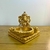 Porta Vela/Incensário - Ganesha Dourado c/ Brilho 8cm em Resina - comprar online