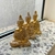Trio de Budas - Estátua de 6cm de Resina e Dourado c/ Brilho na internet