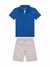 Conjunto polo infantil Onda Marinha 1.244.065 Azul verão - loja online