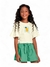 Conjunto infantil menina Fakini 03179 Off White - comprar online