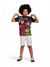 Camiseta infantil Avengers Fakini 03698 Preto verão