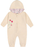 Macacão infantil feminino manga longa Kiko Baby 12461 Creme inverno