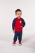 Conjunto infantil masculino Kiko e Kika 12167 Vermelho inverno menino