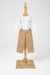 Conjunto infantil masculino social com Camisa suspensorio calça em sarja Onda Marinha 1.241.026 inverno menino