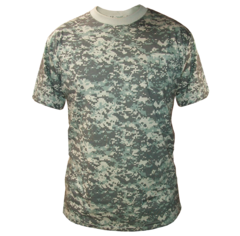 Remera Camuflada 100 % Algodón Manga Corta en internet