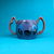 Caneca Stitch com Alça Dupla - Modelo 3D em Cerâmica 450ml