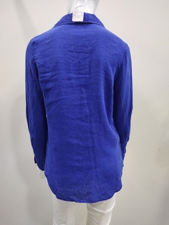 Camisa azul bic - P- M Zara - Senhorita Retro