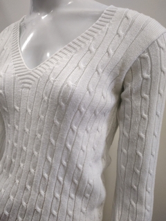 Blusa de tricô Branca -M- - comprar online