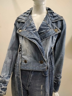Jaqueta Jeans Cropped - P/M - OSMOZE - loja online