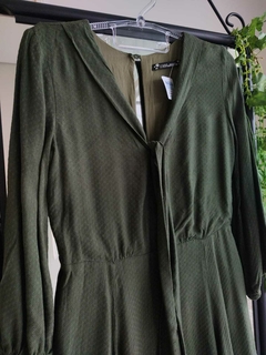 Vestido Retrô Verde Militar - P/M - VIDA LINDA - comprar online