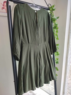 Vestido Retrô Verde Militar - P/M - VIDA LINDA - Senhorita Retro