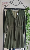 Vestido Retrô Verde Militar - P/M - VIDA LINDA