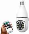Câmera Visão Noturna Segurança Lampada Wifi Smart Ip