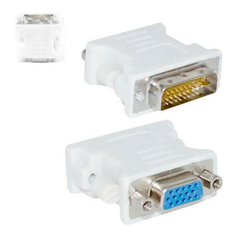 Adaptador Dvi Para Vga Conversor Dvi-I Macho 24+5 pinos Para Vga Femea