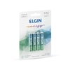Pilha Alcalina Aaa Elgin C / 4 Und Energy Lr3 1,5v Palito