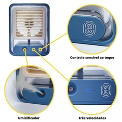 Mini Ventilador Portátil Climatizador Umidificador Recarregável - loja online