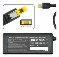 Fonte Carregador Para Notebook Lenovo 20v 3.25a 65w Usb