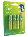 Pilha Alcalina AAA Elgin C / 4 Und Energy Lr3 1,5v Palito