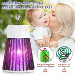 Luminaria Mata Pernilongo Mosquito Eletrico Armadilha Luz Ultravioleta Choque Lampada Inseto Pernilongo LED Luz UV USB na internet