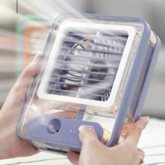 Mini Ventilador Portátil Climatizador Umidificador Recarregável - comprar online