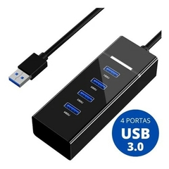 Hub Usb 3.0 4 Portas Ultra Velocidade Pc Hd