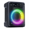 Caixa de Som Com Rádio FM Potente 10W Luz LED Rgb Bluetooth Entrada Microfone D-4141