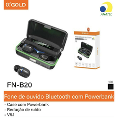 Fone de ouvido Bluetooth 5.3 Sem Fio Alta Qualidade Função Power Bank e Mostrador Digital na internet